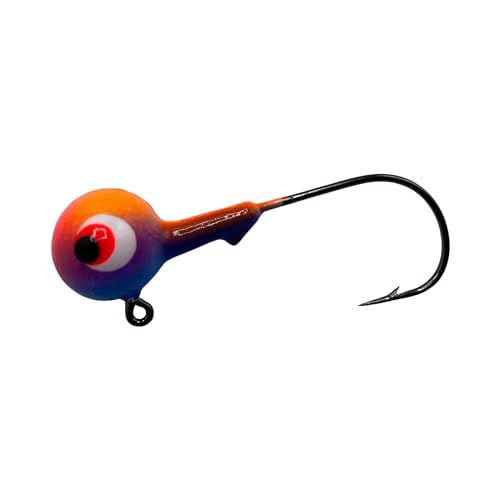 Pro Guide Jig Heads - 1/4oz (Pack of 12 JIGS), Perfect for Walleye!