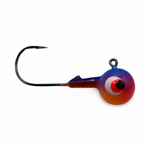 Pro Guide Jig Heads - 1/4oz (Pack of 12 JIGS), Perfect for Walleye!