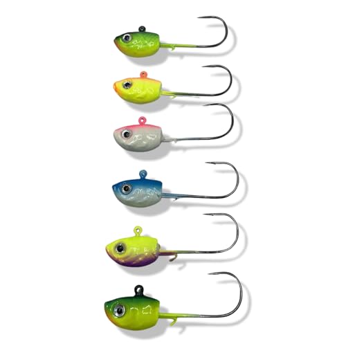 Ultra Minnow Walleye Fishing Jigs (12 Pack) - Choose from 1/4oz or 3/8oz!