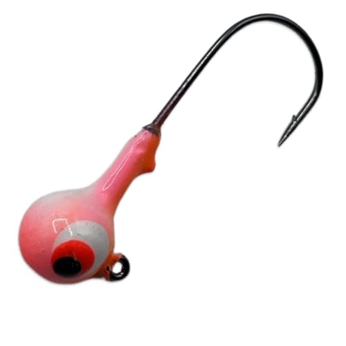 Pro Guide Jig Heads - 1/8oz (Pack of 50) (Bubble Gum Yum)