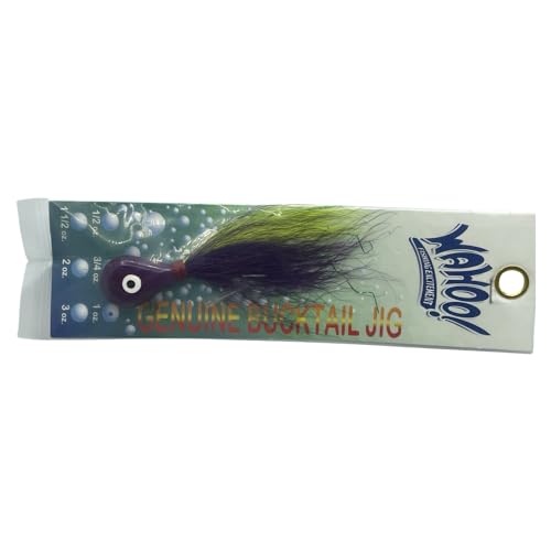 12pcs. Wahoo Bucktail Assortment Pack - Choose from Small or Large! (Large)