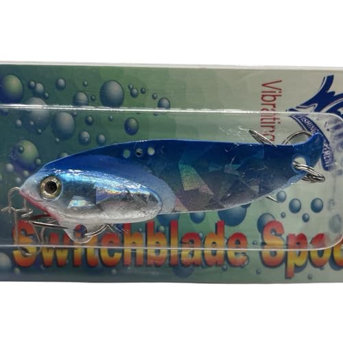 Wahoo Fishing - Switchblade Spoon Fishing Lures (18 Pack) Colour Assortment in Small or Large Size (Small (18 Pack))