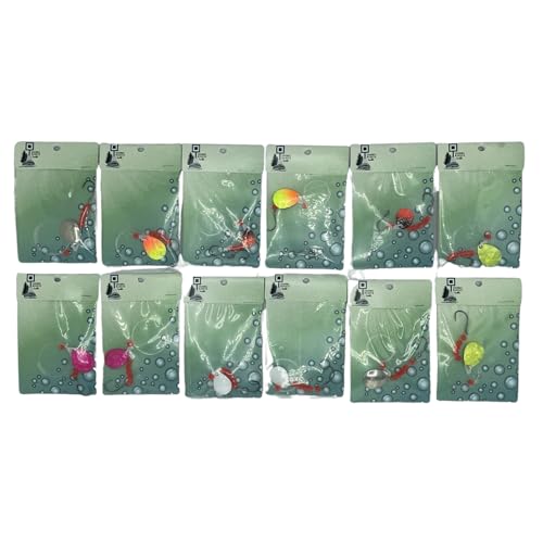 Channel Marker Tackle - Assorted Walleye Spinners, 12 or 72 Pack (12)