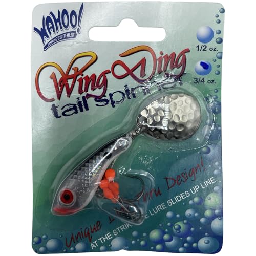 Unique Sliding line Thru Wing Ding Tail Spinner - 12 Pack