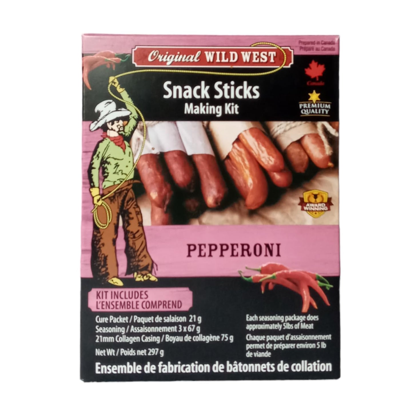 Original Wild West Snack Sticks Making Kit - Pepperoni
