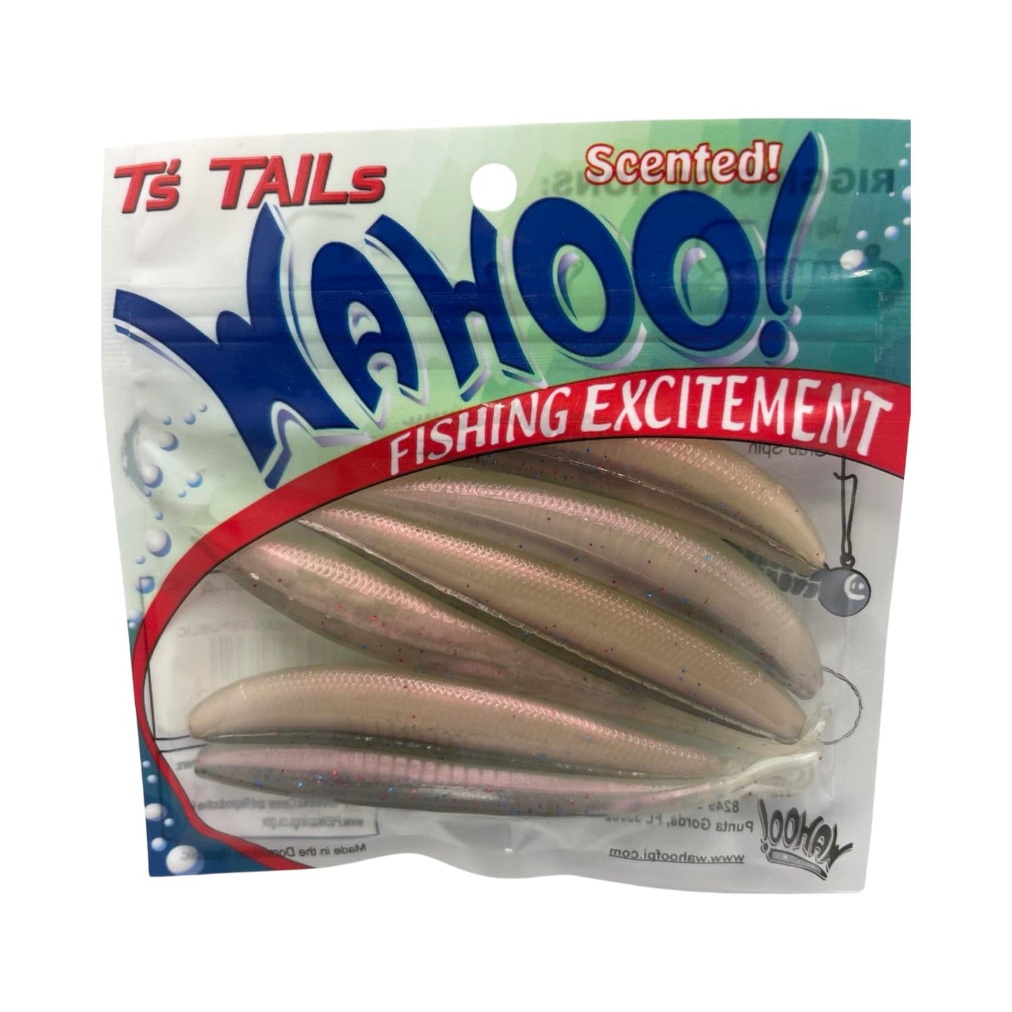 60pcs. Wahoo Plastic Fishing Fluke Assortment (10 Packs of 6)