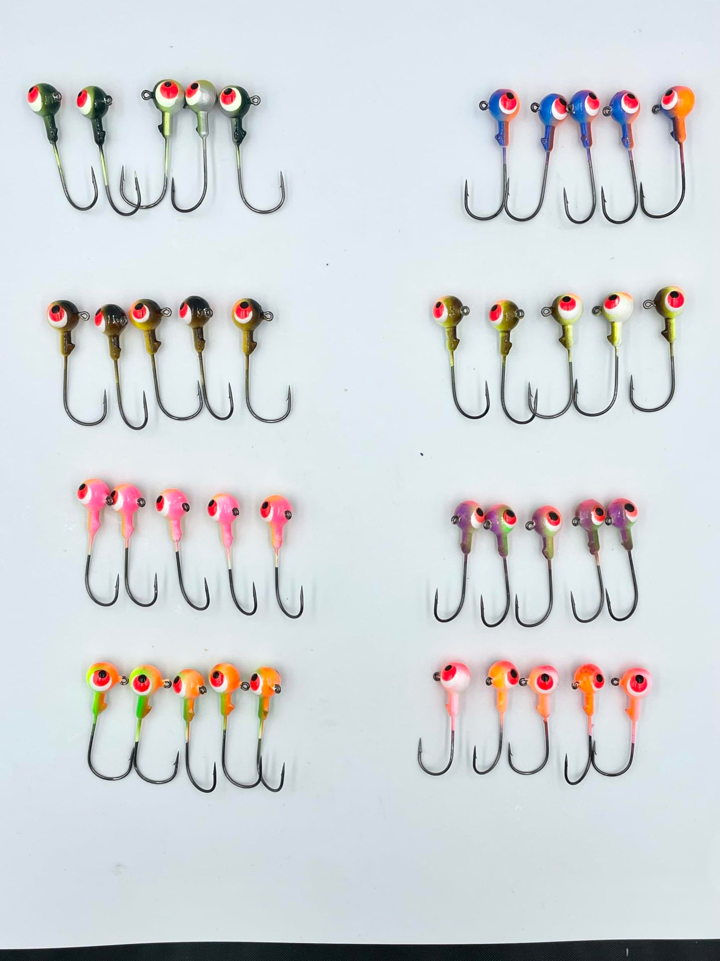 100pc Pro Guides Series Jig Heads/Tails Fishing Kit, 1/4oz