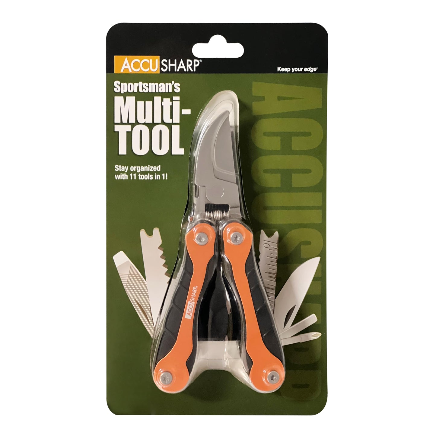 AccuSharp Sportsman's Multi-Tool with Pruner/Game Clippers and Multitool, Hunting Tools, Camping, Hiking, Fishing, Outdoor